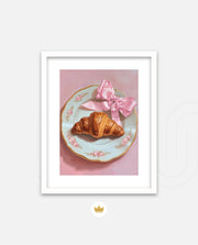 Rose Plate Croissant