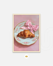 Rose Plate Croissant
