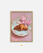 Rose Plate Croissant