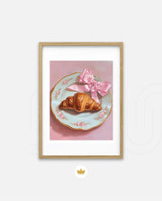 Rose Plate Croissant