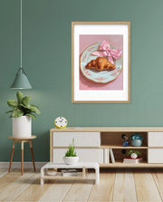 Rose Plate Croissant