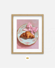 Rose Plate Croissant