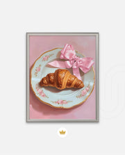 Rose Plate Croissant