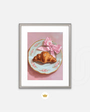 Rose Plate Croissant