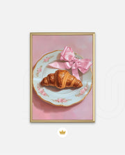 Rose Plate Croissant