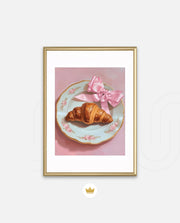 Rose Plate Croissant