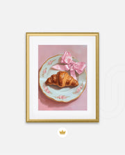 Rose Plate Croissant