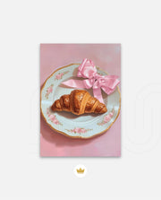 Rose Plate Croissant
