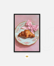 Rose Plate Croissant