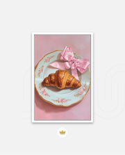 Rose Plate Croissant