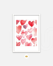 Watercolor Hearts