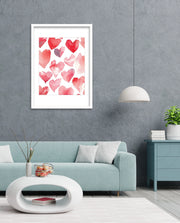 Watercolor Hearts