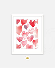 Watercolor Hearts