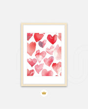 Watercolor Hearts
