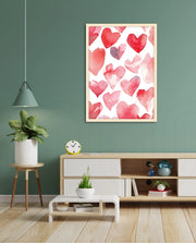 Watercolor Hearts