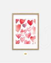 Watercolor Hearts