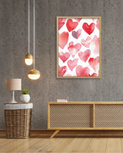 Watercolor Hearts