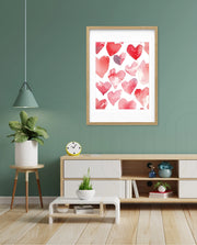 Watercolor Hearts