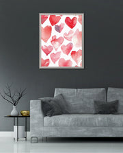 Watercolor Hearts