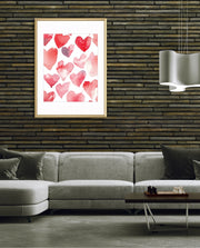 Watercolor Hearts
