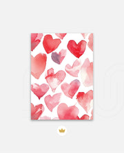 Watercolor Hearts