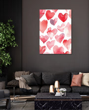 Watercolor Hearts