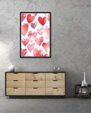 Watercolor Hearts
