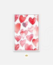 Watercolor Hearts