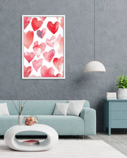 Watercolor Hearts
