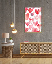 Watercolor Hearts