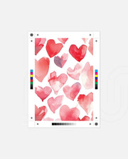 Watercolor Hearts
