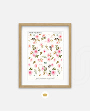 Pink Peonies Pattern
