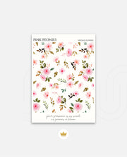 Pink Peonies Pattern