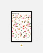 Pink Peonies Pattern