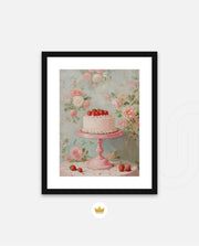 Strawberry Cake Elegance