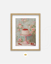 Strawberry Cake Elegance