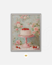 Strawberry Cake Elegance