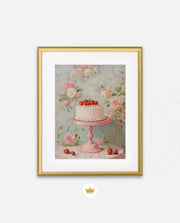 Strawberry Cake Elegance