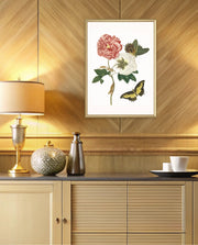 Vintage Floral Butterfly