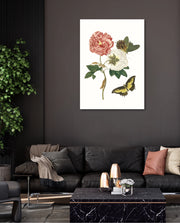 Vintage Floral Butterfly