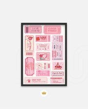 Vintage Tickets Collage