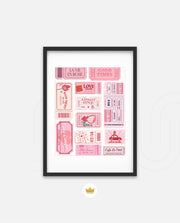 Vintage Tickets Collage