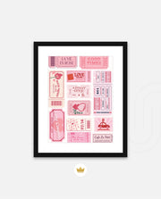 Vintage Tickets Collage