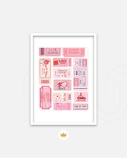 Vintage Tickets Collage
