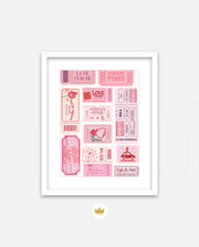 Vintage Tickets Collage
