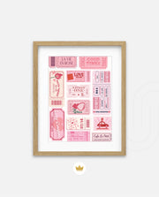 Vintage Tickets Collage