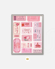 Vintage Tickets Collage