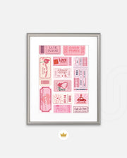 Vintage Tickets Collage