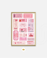 Vintage Tickets Collage