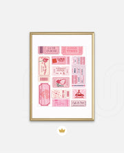 Vintage Tickets Collage